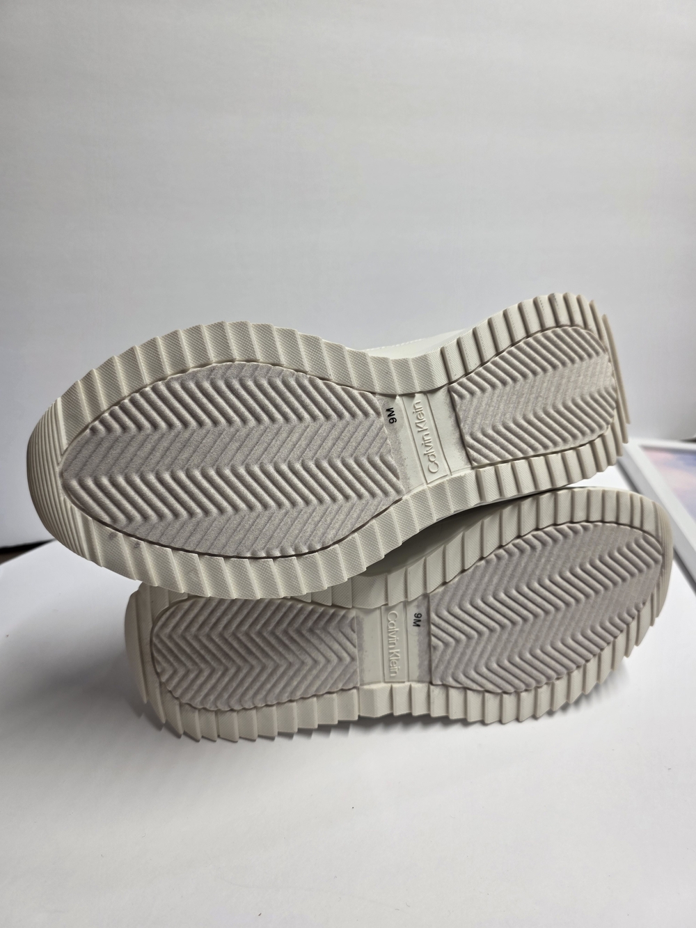 Calvin Klein Women’s Ivory Platform Sneakers - Picture 4 of 8
